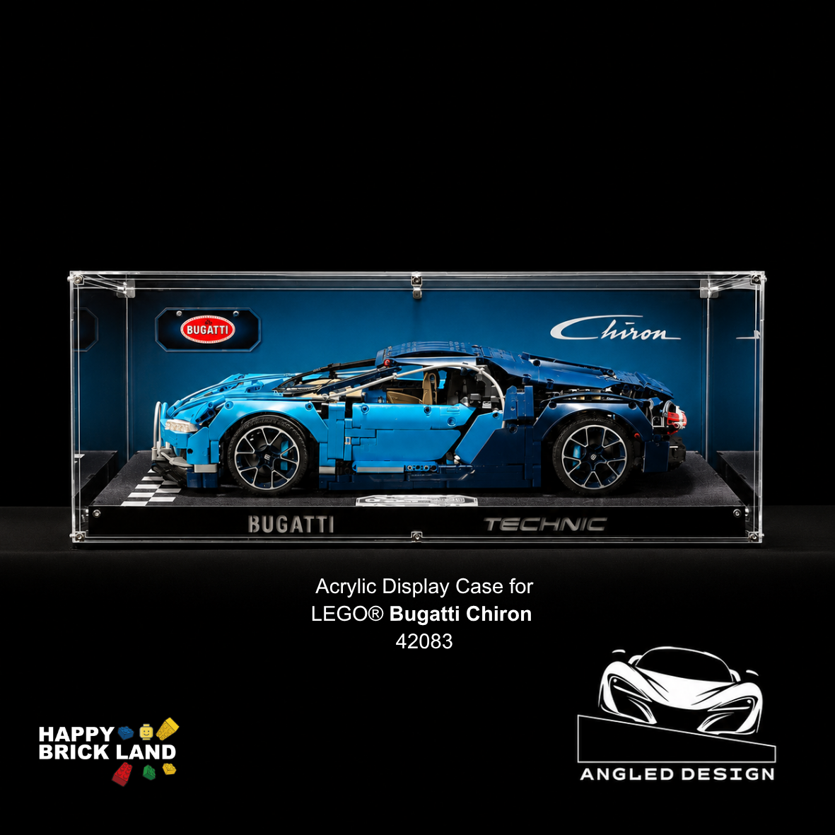 Modular Display Case for LEGO® Bugatti Chiron - 42083