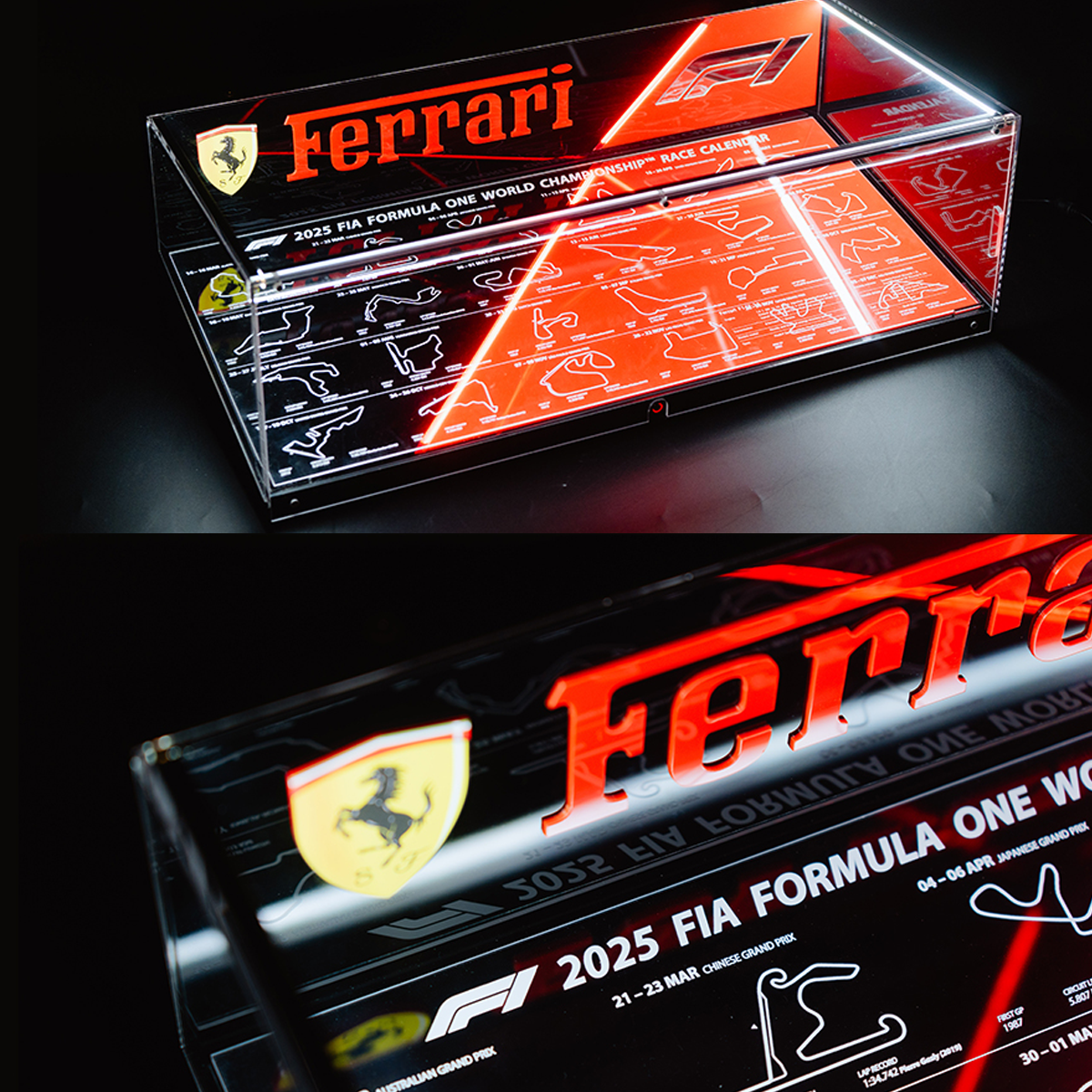 LED Display Case for LEGO® Ferrari SF-24 F1 Car 42207