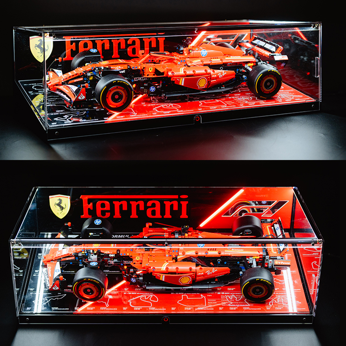 LED Display Case for LEGO® Ferrari SF-24 F1 Car 42207