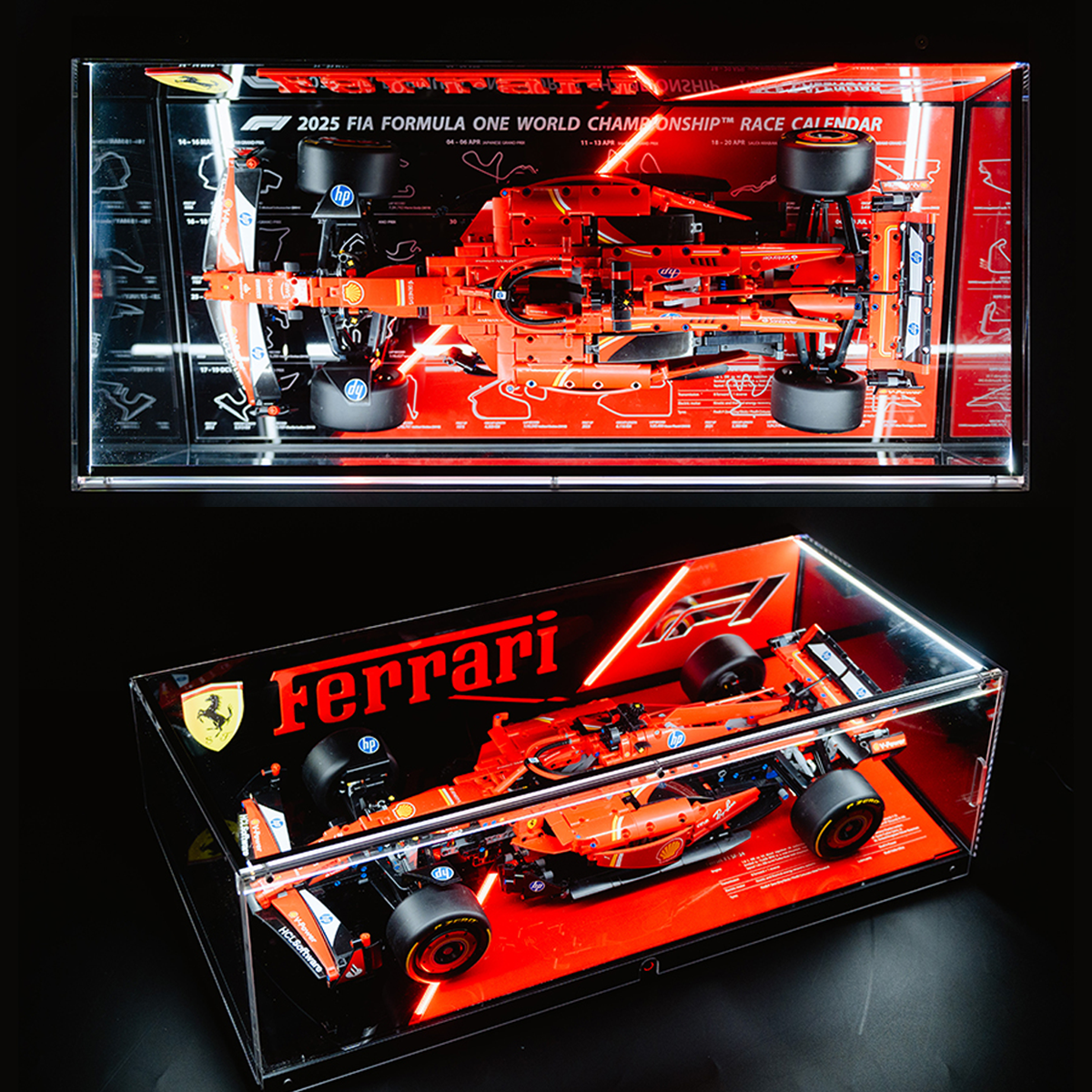 LED Display Case for LEGO® Ferrari SF-24 F1 Car 42207