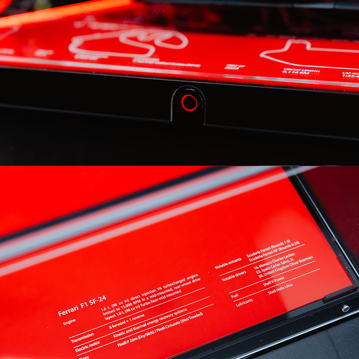 LED Display Case for LEGO® Ferrari SF-24 F1 Car 42207