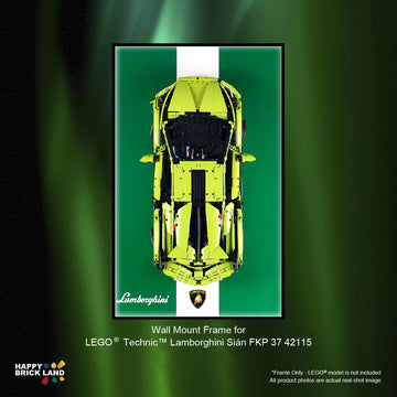 Wall Mount Display Frame for LEGO® Lamborghini Sián FKP 37 42115