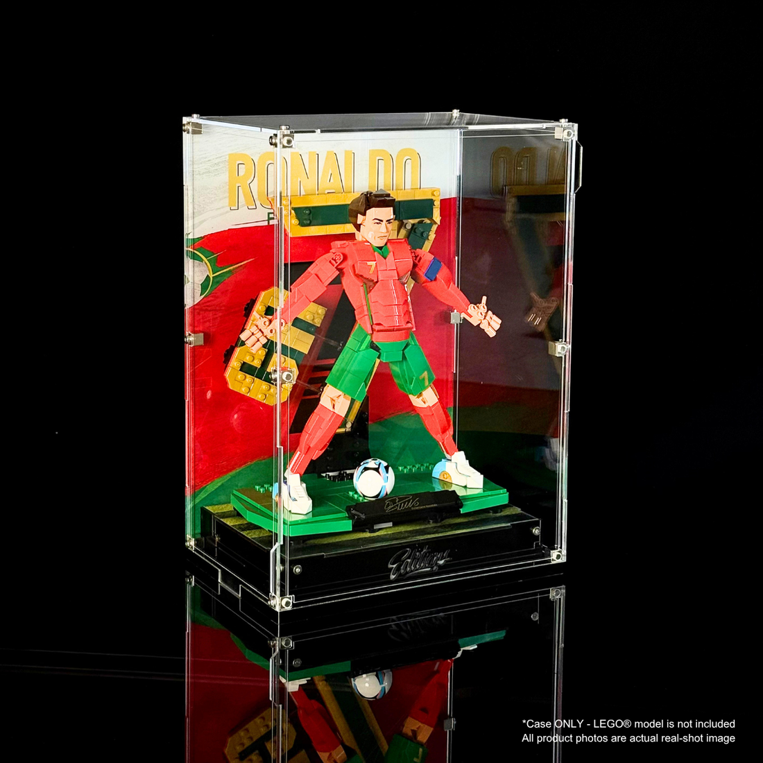 Acrylic Display Case for LEGO® Editions Cristiano Ronaldo – Football Legend 43016