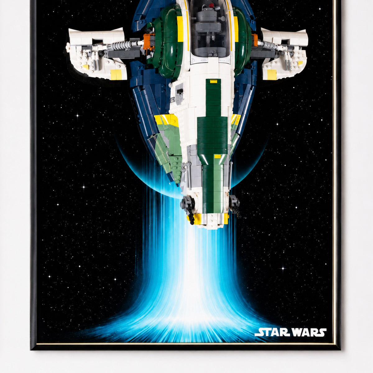Wall Mount Frame for LEGO® Star Wars™ Jango Fett's Firespray-Class Starship 75409