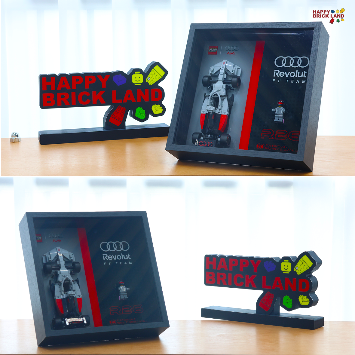 Display Frame for LEGO® Audi Revolut F1® Team R26 Race Car 77259