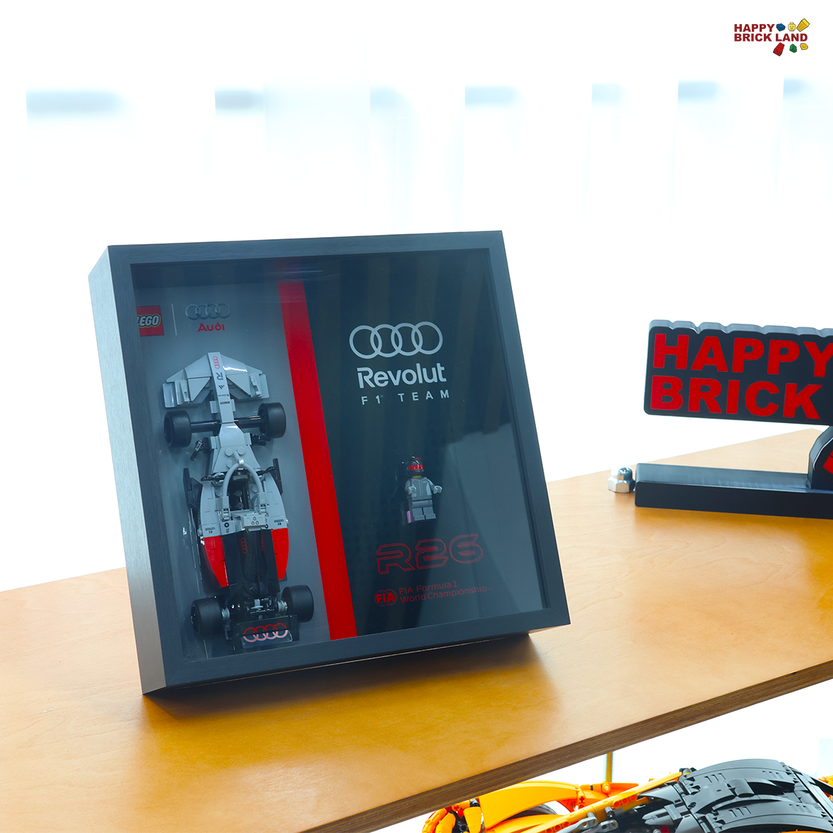 Display Frame for LEGO® Audi Revolut F1® Team R26 Race Car 77259