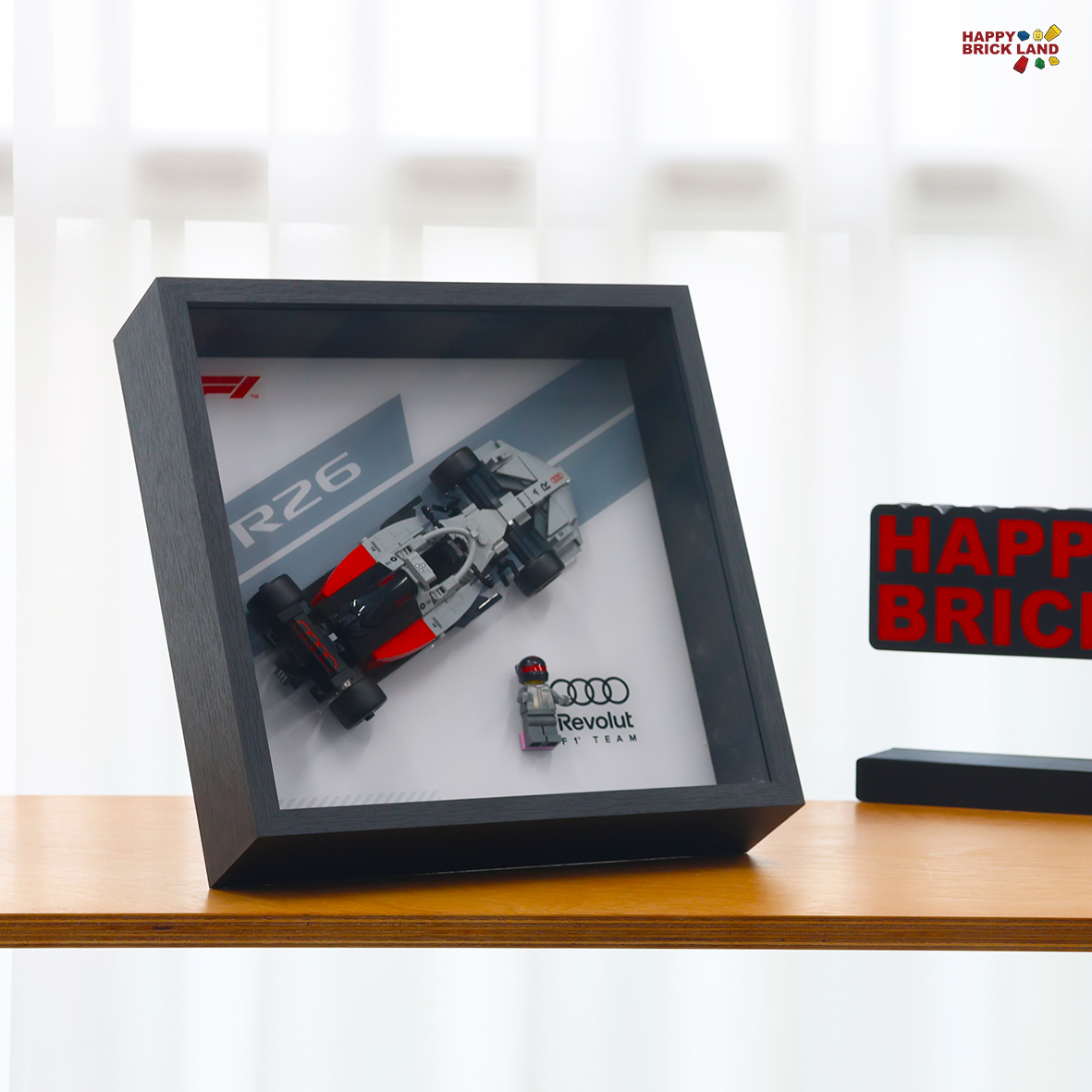 Display Frame for LEGO® Audi Revolut F1® Team R26 Race Car 77259