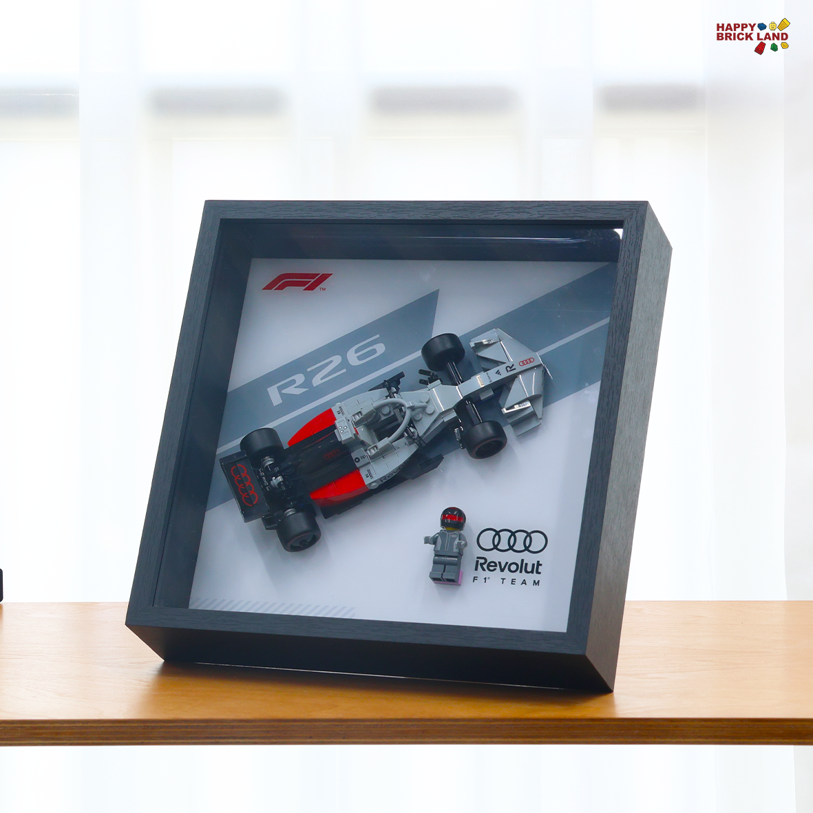 Display Frame for LEGO® Audi Revolut F1® Team R26 Race Car 77259