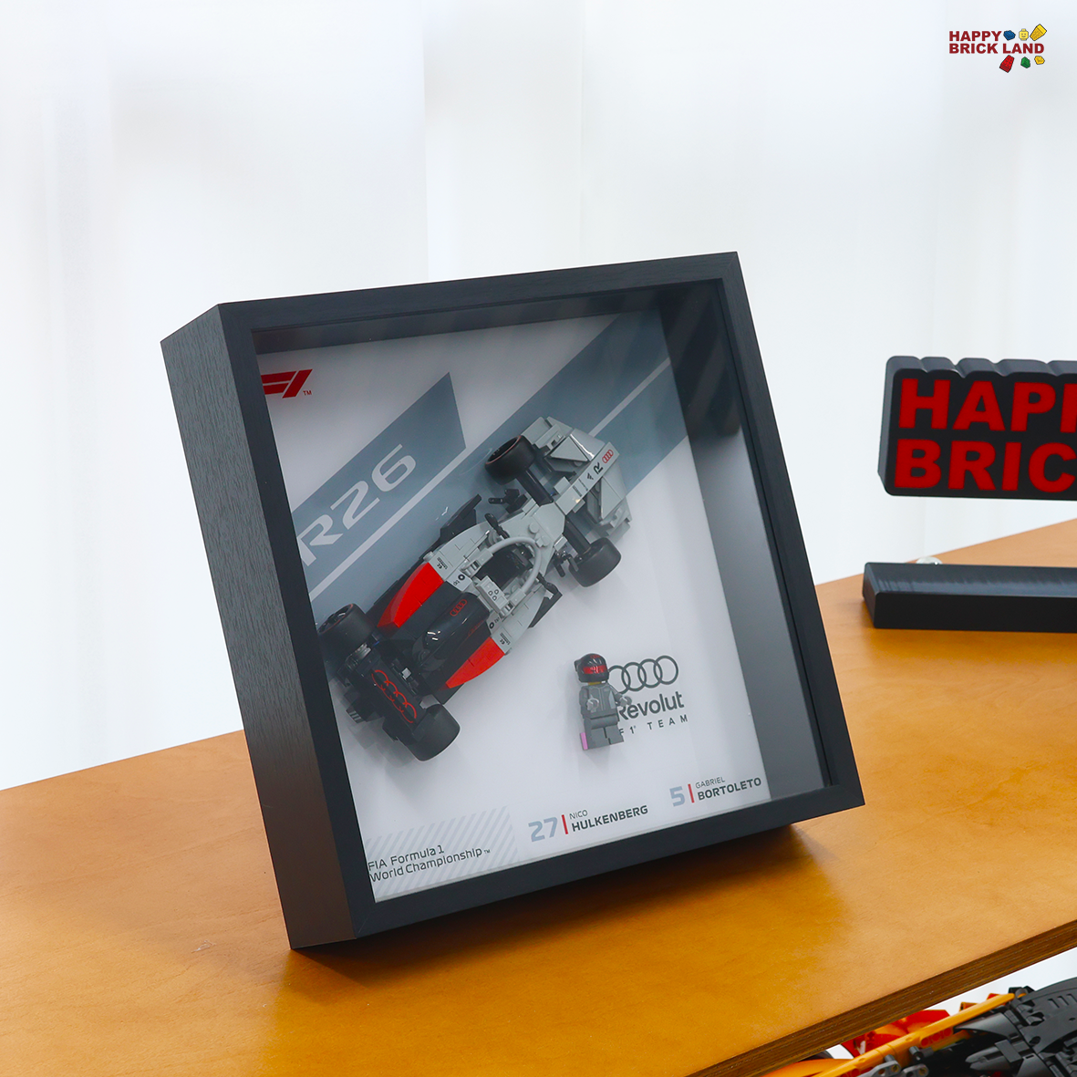 Display Frame for LEGO® Audi Revolut F1® Team R26 Race Car 77259