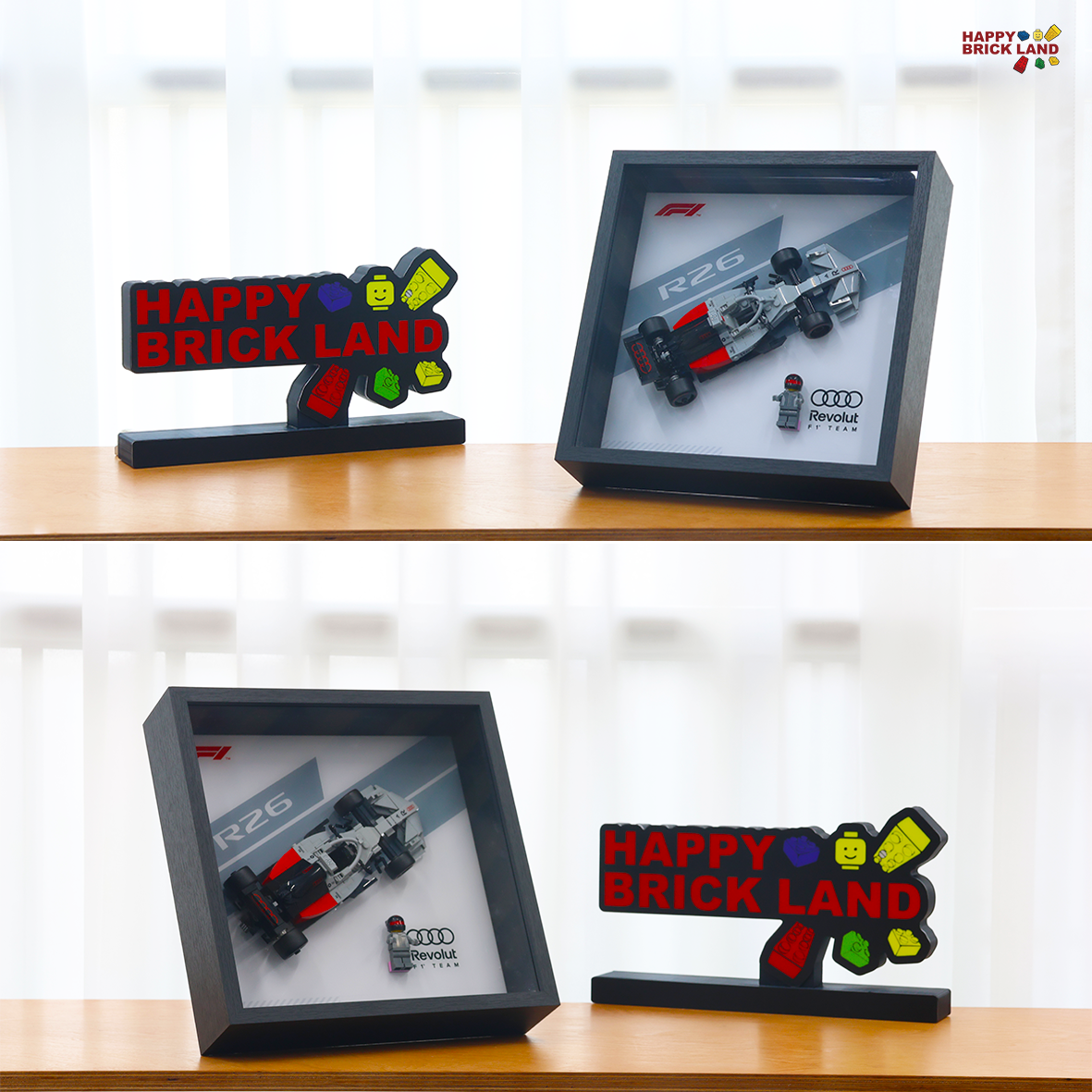 Display Frame for LEGO® Audi Revolut F1® Team R26 Race Car 77259