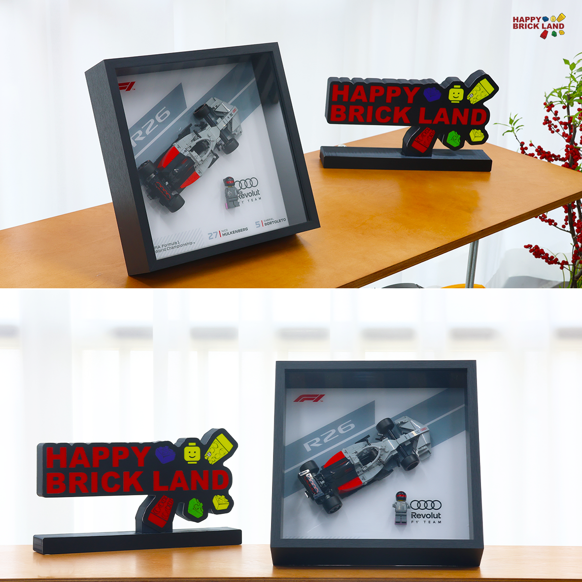 Display Frame for LEGO® Audi Revolut F1® Team R26 Race Car 77259