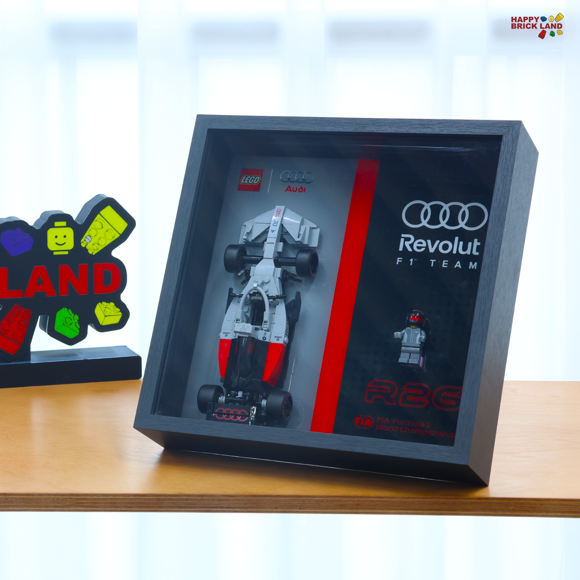 Display Frame for LEGO® Audi Revolut F1® Team R26 Race Car 77259