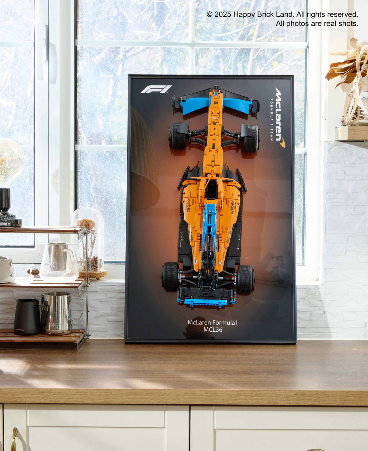 Wall Mount Display Frame for LEGO® McLaren MCL36 F1® Car 42141